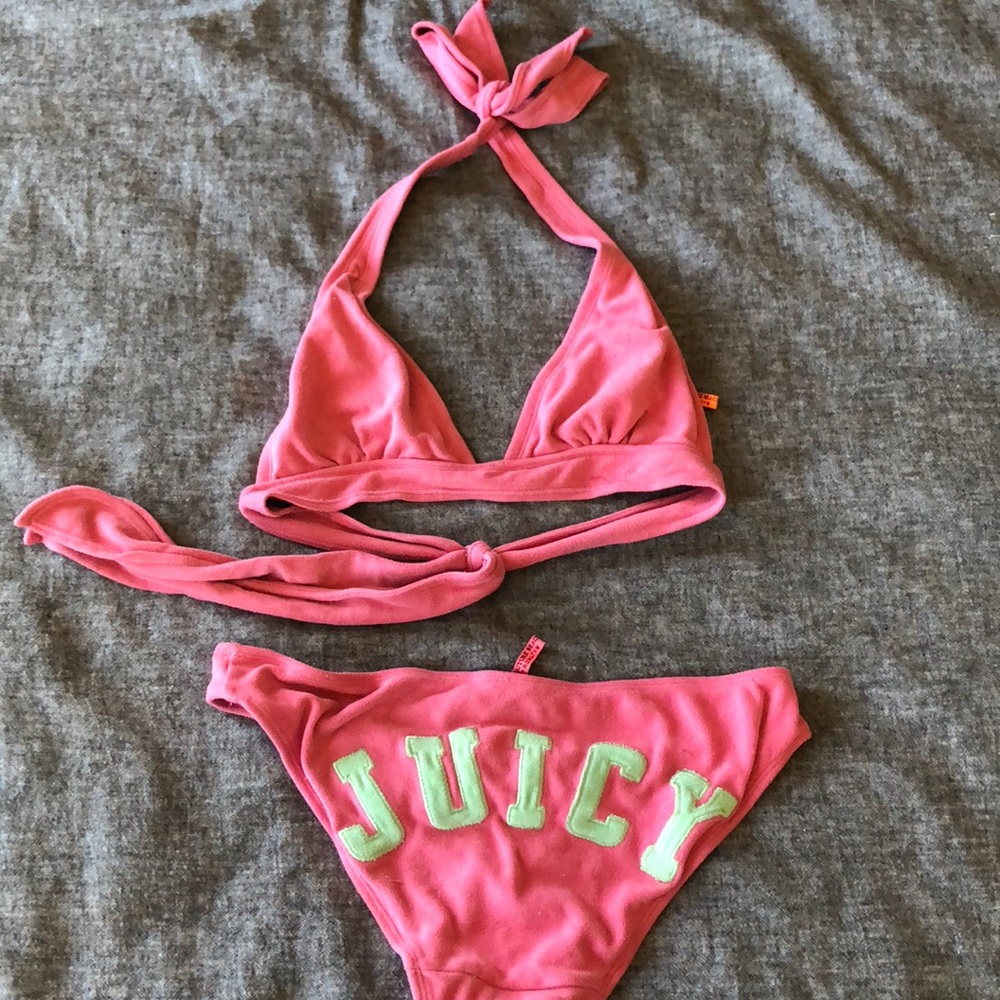 Juicy couture pink velour 👙 bikini